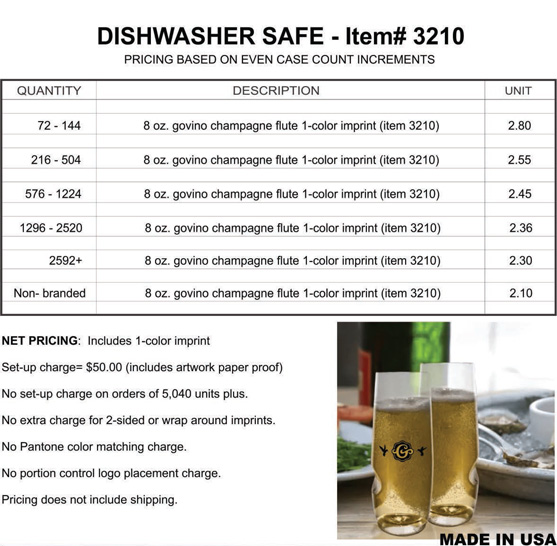 GOVINO Premium Drinkware Dischwasher Safe item 3210
